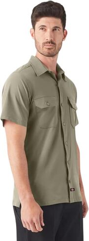 Dickies Men's Short Sleeve Performance Work Shirt in Saudi Arabia