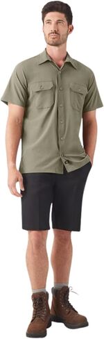 Dickies Men's Short Sleeve Performance Work Shirt in Saudi Arabia