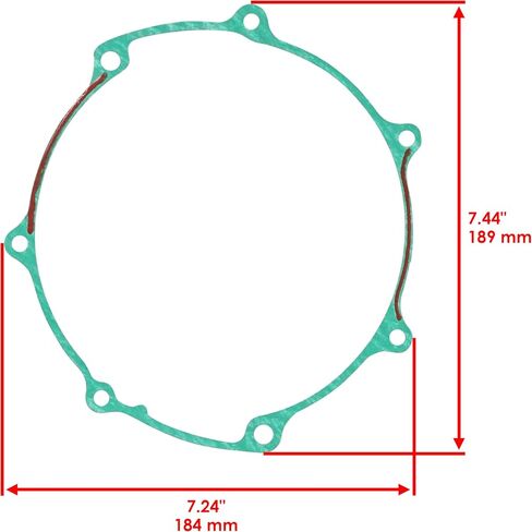 Caltric Clutch Cover Outer Gasket Compatible with Yamaha Yfz450 Yfz 450 2004-2013 in Saudi Arabia
