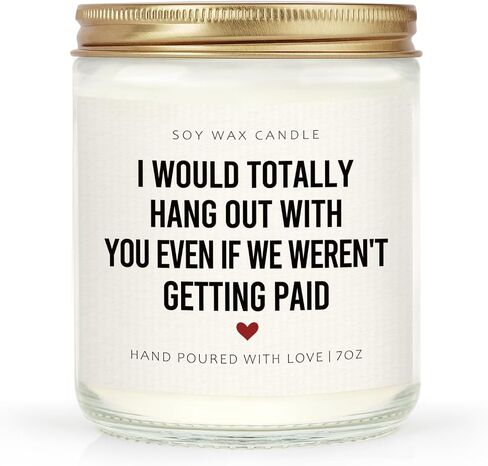 Craftique Coworker Gifts for Women, Men- Hang Out with You Candle- Funny Christmas Secret Santa Birthday Gifts for Coworker Female Male, Office Gift for Coworkers/Work Bestie/Friend, Soy Wax, Lavender in Saudi Arabia