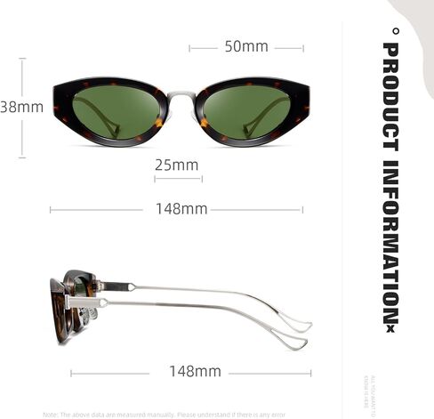 نظارات شمسية عين القطة للنساء، نظارات شمسية بإطار صغير عتيق للنساء in Kuwait