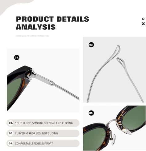 نظارات شمسية عين القطة للنساء، نظارات شمسية بإطار صغير عتيق للنساء in Kuwait