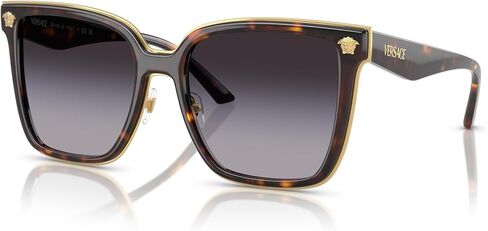 Versace Woman Sunglasses Havana Frame, Grey Gradient Lenses, 58MM in Saudi Arabia