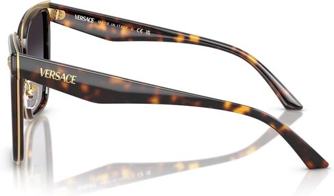 Versace Woman Sunglasses Havana Frame, Grey Gradient Lenses, 58MM in Saudi Arabia