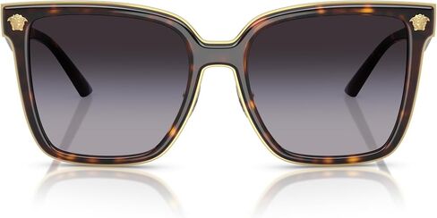 Versace Woman Sunglasses Havana Frame, Grey Gradient Lenses, 58MM in Saudi Arabia