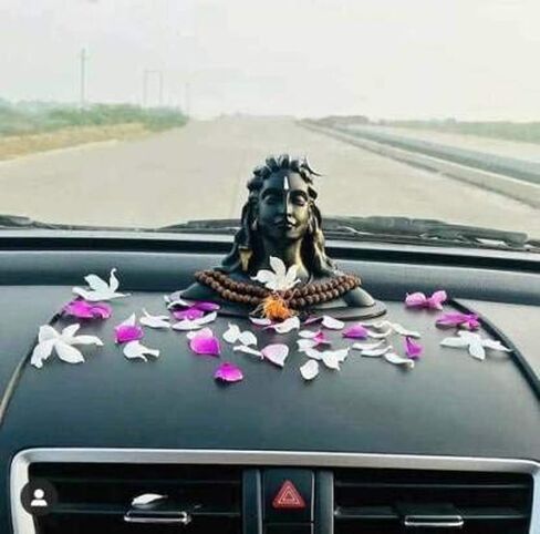 Adiyogi Shiva Statue for Car Dash Board, Pooja & Gift, Mahadev Murti, Idol, Lord Adiyogi Shankara for Home & Office Decor (ADIYOGI JI in Black) (Adiyogi), Resin in Saudi Arabia