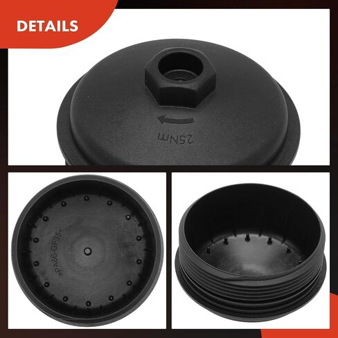 A-Premium Oil Filter Housing Cap Assembly Compatible with Audi A6 Quattro 2005-2006, A8 Quattro 2004-2006, Allroad Quattro 2003-2005, S4 2004-2009 & Volkswagen Phaeton 2004-2006, 4.2L, # 077115433B in Saudi Arabia