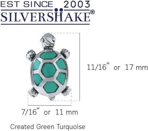 Silvershake 925 أقراط من الفضة الإسترليني على شكل سلحفاة in Kuwait