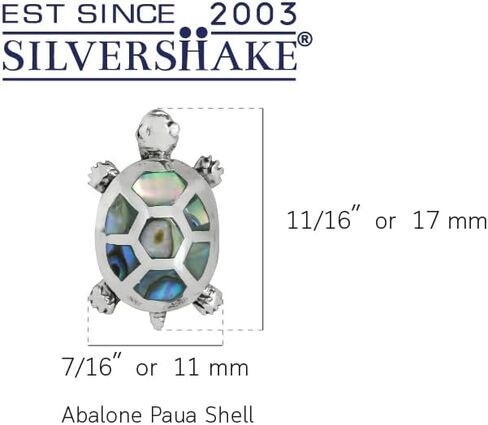 Silvershake 925 أقراط من الفضة الإسترليني على شكل سلحفاة in Kuwait