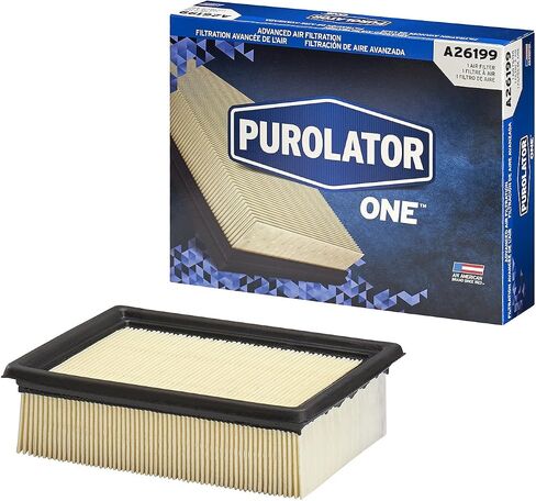 فلتر هواء المحرك المتقدم Purolator A26199 PurolatorONE متوافق مع مركبات Ford مختارة in Kuwait