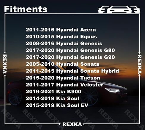 Rexka 30 قطعة مشبك قولبة جانبي للجسم 87715-3K000 لسيارة Hyundai Azera Equus Genesis Sonata Tucson Veloster Kia Soul 87715-3K000 in Saudi Arabia