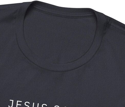 Jesus Saves Christian T-Shirt | Minimalist Faith Tee with Cross Design | Religious Gift for Men & Women in Saudi Arabia