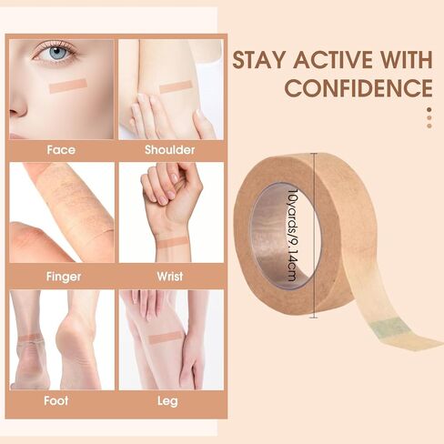 8 Rolls Nose Tape for Rhinoplasty Shaping, 0.5 Inch x 10 Yards Micropore Medical Tape for Rhinoplasty Recovery, Sensitive Skin Wound Care & Surgical Tape Bandaging, Breathable in Saudi Arabia