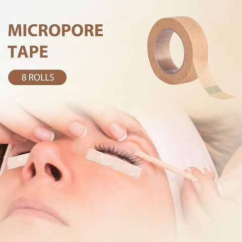 8 Rolls Nose Tape for Rhinoplasty Shaping, 0.5 Inch x 10 Yards Micropore Medical Tape for Rhinoplasty Recovery, Sensitive Skin Wound Care & Surgical Tape Bandaging, Breathable in Saudi Arabia