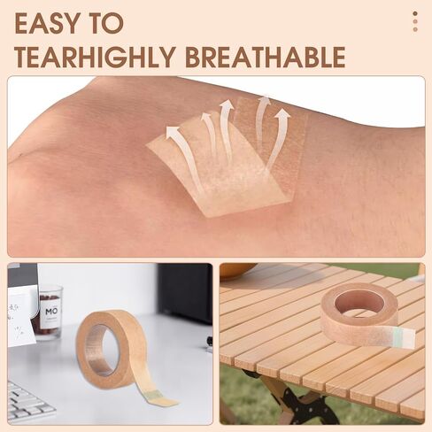8 Rolls Nose Tape for Rhinoplasty Shaping, 0.5 Inch x 10 Yards Micropore Medical Tape for Rhinoplasty Recovery, Sensitive Skin Wound Care & Surgical Tape Bandaging, Breathable in Saudi Arabia