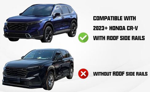 قضبان متقاطعة لسقف الألومنيوم الفضي من Zorik لسيارة Honda CR-V 2023-2025 مع قضبان جانبية، 260 رطلًا من سبائك الألومنيوم شديدة التحمل 2 مم، قضبان متقاطعة فضية لسيارات الدفع الرباعي والبضائع والتخييم والسفر | تصميم مقاوم للماء in Kuwait