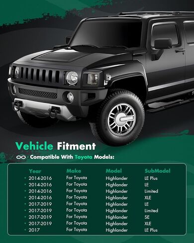 SCITOO حامل سقفي قضيب متقاطع لتويوتا هايلاندر 2014-2019 165LBS ​​قضبان شحن فضية in Saudi Arabia
