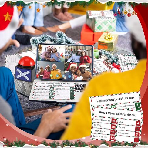 لعبة syhood New Years Friendly Feud مع قطعتين من ألعاب الجرس، لعبة بطاقات حفلة عداء 2025 News Years Eve Feud، لعبة عيد الحب Feud، ليلة ألعاب عائلية، لعبة Trivia Quiz، عداء ممتع للحفلات (العام الجديد) in Saudi Arabia