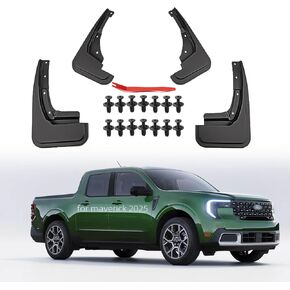 مجموعة اللوحات الطينية لفورد مافريك 2025 2024 2023 2022 ملحقات الطين سبلاش الحرس الطين رفرف الأمامي والخلفي 4 قطعة in Kuwait