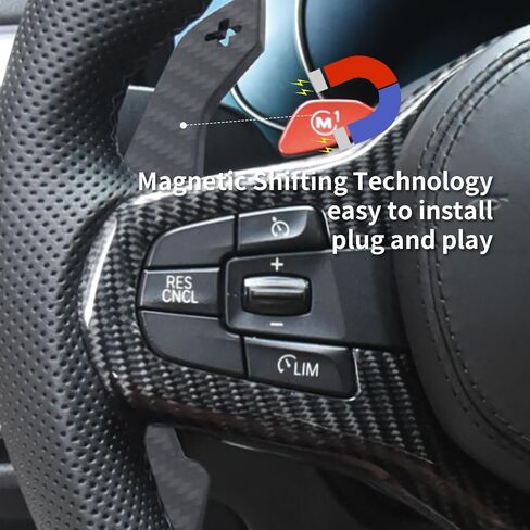 Magnetic Steering Wheel Paddle Shifter for BMW G87/G20/G21/G28/G30/G38/F90/M5/G14/G15/G16/F91/M8/F92/M8/F40/G42/F44/G12/G08/G01/F97/X3M/G05/F95 X5M/G06/F96/G07/Supra A90 Carbon Fiber Paddle in Saudi Arabia