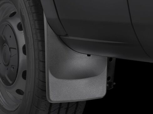 WeatherTech Custom No Drill Splash Guard MudFlaps for Ford Transit, E-Transit - Rear Pair (120051), Black in Saudi Arabia