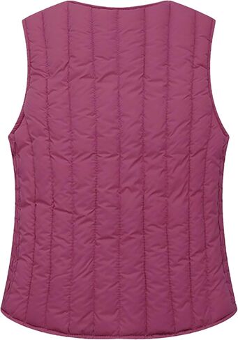 Cropped Sherpa Quilted Vest for Womens Lightweight Slim Fit Puffer Warm Outerwear Waistcoat Vest with Pockets in Kuwait