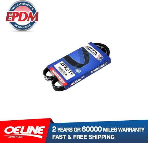 MOCA 4PK815 4PK845 EPDM أحزمة سربنتينة احترافية على شكل حرف V تناسب 2001-2011 لسيارة Hyundai Accent 1.6L و2006-2011 لكيا ريو 1.6L 1599CC l4 Gas DOHC تستنشق بشكل طبيعي in Saudi Arabia