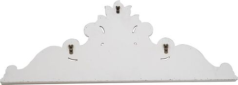 SOFE 39 inch Floral Carved Wall Sculptures French Country Wall Decor, Gorgeous Shabby Chic White Wood Wall Art, Arabesque Over The Door Decor for Farmhouse Living Room Bedroom Entryway Kitchen in Saudi Arabia