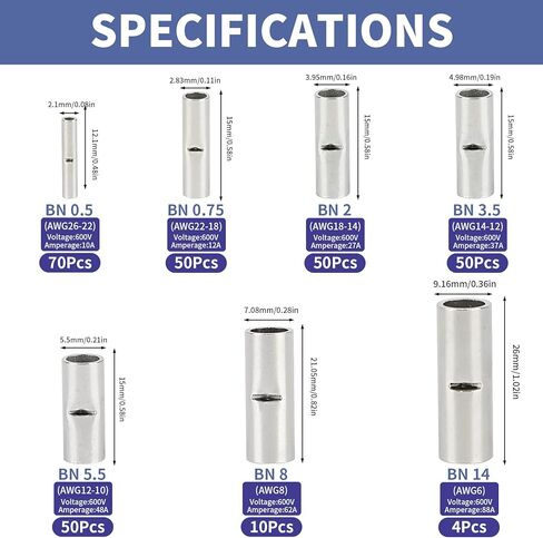 660pcs دبوس موصل مجموعة السيارة طرف الأسلاك الكهربائية 1/1.5/1.8/2.2/2.8/3.5/4.8/6.3 مم 25 ملم دبابيس دبابيس الطرف لدبابيس دبابيس الطرف للدراجة النارية أدوات إزالة الجهاز in Kuwait