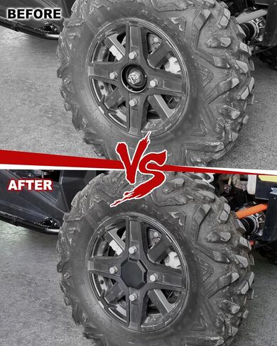 أغطية مركزية لـ Polaris RZR XP، UTV متينة PP أغطية محور العجلة السوداء أغطية إطارات الغبار لملحقات Polaris RZR 900 XP 4 1000 Turbo 2014-2019 (4 قطع، استبدال #1522216-655) in Saudi Arabia