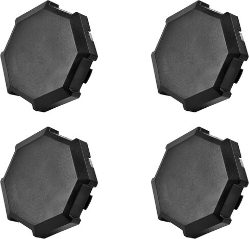 أغطية مركزية لـ Polaris RZR XP، UTV متينة PP أغطية محور العجلة السوداء أغطية إطارات الغبار لملحقات Polaris RZR 900 XP 4 1000 Turbo 2014-2019 (4 قطع، استبدال #1522216-655) in Saudi Arabia