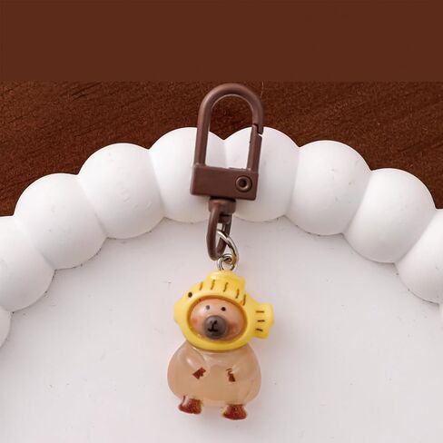 6 Pcs Cute Keychain Capybara Keychains Women Girl Keychains Kawaii Keychain Accessories Bag Charm Keychain for Girl Boy (5Pcs Capybara) in Saudi Arabia