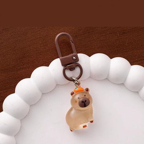 6 Pcs Cute Keychain Capybara Keychains Women Girl Keychains Kawaii Keychain Accessories Bag Charm Keychain for Girl Boy (5Pcs Capybara) in Saudi Arabia