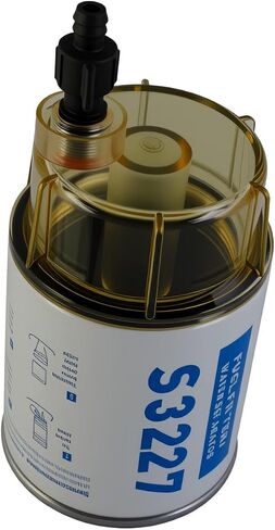 S3227 Fuel Filter Marine Fuel Water Separator With Clear Bowl Replacement for Marine Outboard Motor Mercury Replace# S3227 320R 490R-RAC-01 18-7948 9-37882 18-7922 18-7922-1(Filter with Bowl) in Kuwait
