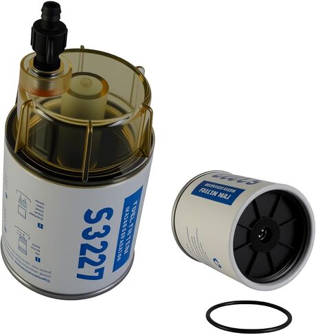 S3227 Fuel Filter Marine Fuel Water Separator With Clear Bowl Replacement for Marine Outboard Motor Mercury Replace# S3227 320R 490R-RAC-01 18-7948 9-37882 18-7922 18-7922-1(Filter with Bowl) in Kuwait