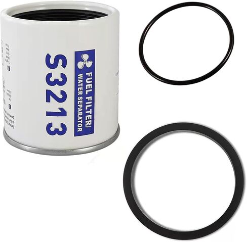 S3227 Fuel Filter Marine Fuel Water Separator With Clear Bowl Replacement for Marine Outboard Motor Mercury Replace# S3227 320R 490R-RAC-01 18-7948 9-37882 18-7922 18-7922-1(Filter with Bowl) in Kuwait