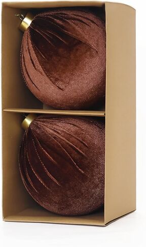 3.15 بوصة الحلي المخملية لشجرة عيد الميلاد، 15 قطعة متعدد الألوان توافدوا عيد الميلاد الحلي زينة كرات مجموعة ديكور in Kuwait