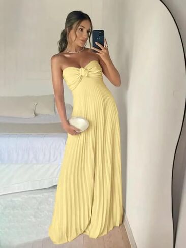 Sweetheart Bridesmaid Dresses Pleated Chiffon Prom Dress A Line Wedding Guest Gowns with Scarf in Saudi Arabia