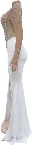 Zoctuo Mermaid Dress with Rhinestone Beaded Bodice for Women Formal Elegant in Saudi Arabia