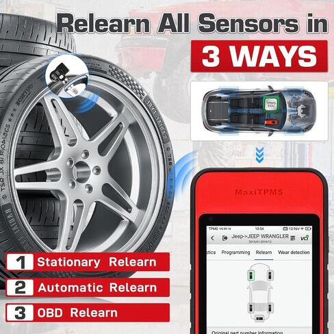 Autel MaxiTPMS ITS600 (E) TPMS Programming Tool, 2025 Complete TPMS Functions as ITS600 Pro Up of TS508WF/ MK808S-TS/ TS900, Relearn/Activate Sensors, Oil Reset EPB BMS SAS, Lifetime Free Updates in Saudi Arabia