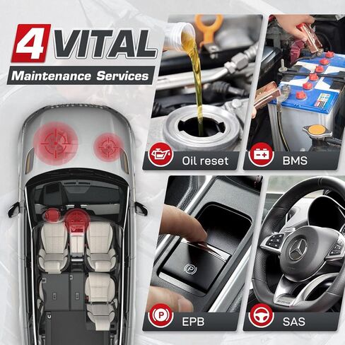 Autel MaxiTPMS ITS600 (E) TPMS Programming Tool, 2025 Complete TPMS Functions as ITS600 Pro Up of TS508WF/ MK808S-TS/ TS900, Relearn/Activate Sensors, Oil Reset EPB BMS SAS, Lifetime Free Updates in Saudi Arabia