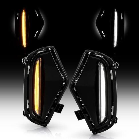 ACANII - For 2019 2020 2021 2022 2023 Toyota RAV4 LED DRL Swicthback Turn Signal LED Bumper Fog Lights Lamps Left+Right in Saudi Arabia