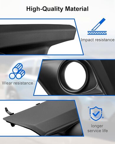 Fog Light Bezel Driver and Passenger Side Fit for Subaru Crosstrek 2018-2020 Replace 57731FL082 SU1039121 57731FL092 SU1038121, Front Driving Lamp Trim Cover with Fog Light Hole, 1 Pair in Saudi Arabia