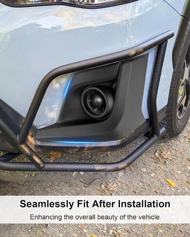 Fog Light Bezel Driver and Passenger Side Fit for Subaru Crosstrek 2018-2020 Replace 57731FL082 SU1039121 57731FL092 SU1038121, Front Driving Lamp Trim Cover with Fog Light Hole, 1 Pair in Saudi Arabia