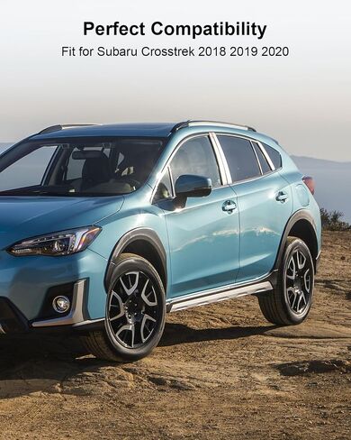 Fog Light Bezel Driver and Passenger Side Fit for Subaru Crosstrek 2018-2020 Replace 57731FL082 SU1039121 57731FL092 SU1038121, Front Driving Lamp Trim Cover with Fog Light Hole, 1 Pair in Saudi Arabia