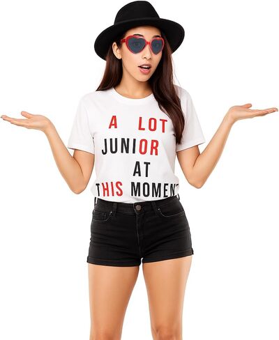 Geyoga 4 Pcs Country Music Women Costume DIY Letters T-shirt Heart Sunglasses Black Felt Hat for Music Festival Concert Party in Saudi Arabia