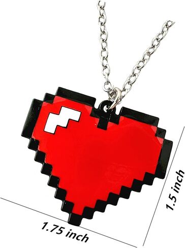 STKTFKK Heart Necklace Metal Necklace Women and Men in Kuwait