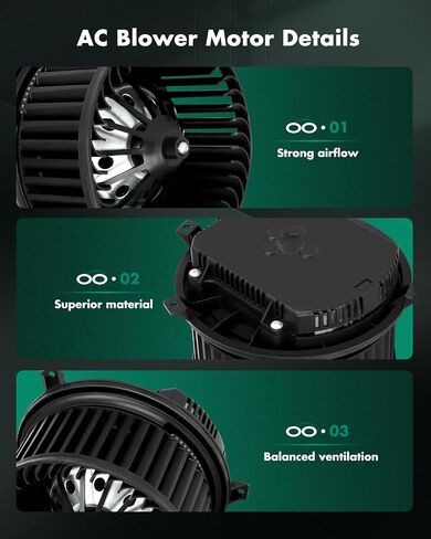 SCITOO 700217 HVAC Blower Motor for Ford Vehicles - AC Heater Blower Motor Fit for 2008-2011 for Ford Focus HVAC Heater Blower Motor with Fan Cage Replacement OE-FO3126132, PM9202, 8S43 19846 AA in Saudi Arabia