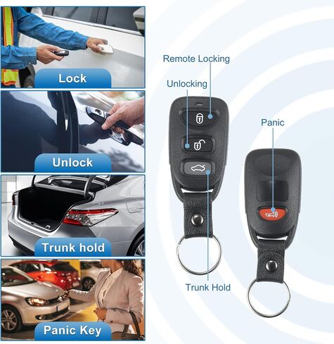 X AUTOHAUX 4 Button Car Keyless Entry Remote Control Key Fob Proximity Smart Fob PINHA-T008/95430-1M100 for Kia Forte 2010-2013 315MHz in Saudi Arabia