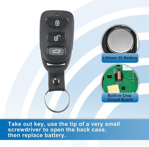 X AUTOHAUX 4 Button Car Keyless Entry Remote Control Key Fob Proximity Smart Fob PINHA-T008/95430-1M100 for Kia Forte 2010-2013 315MHz in Saudi Arabia